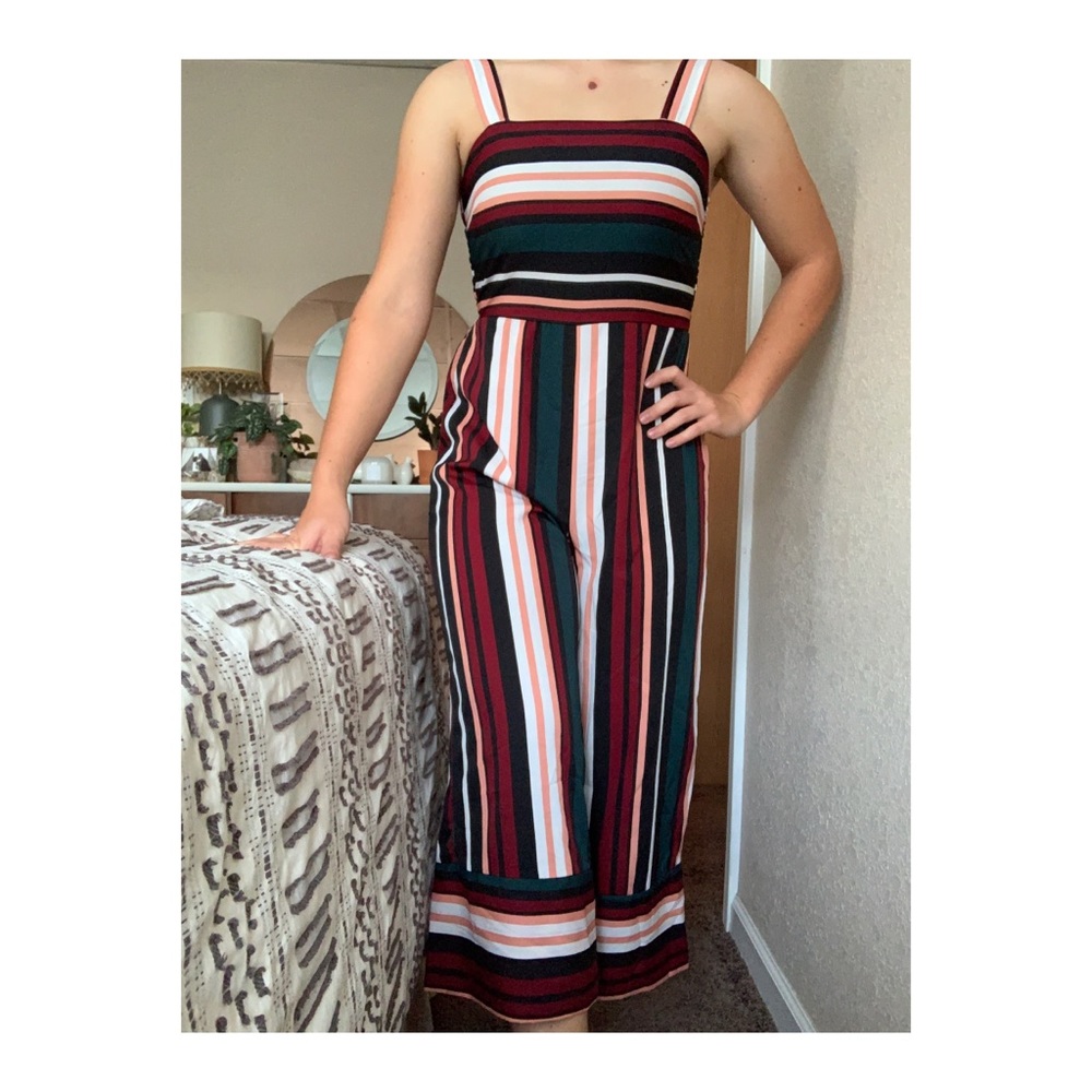 Colorful Striped Jumpsuit